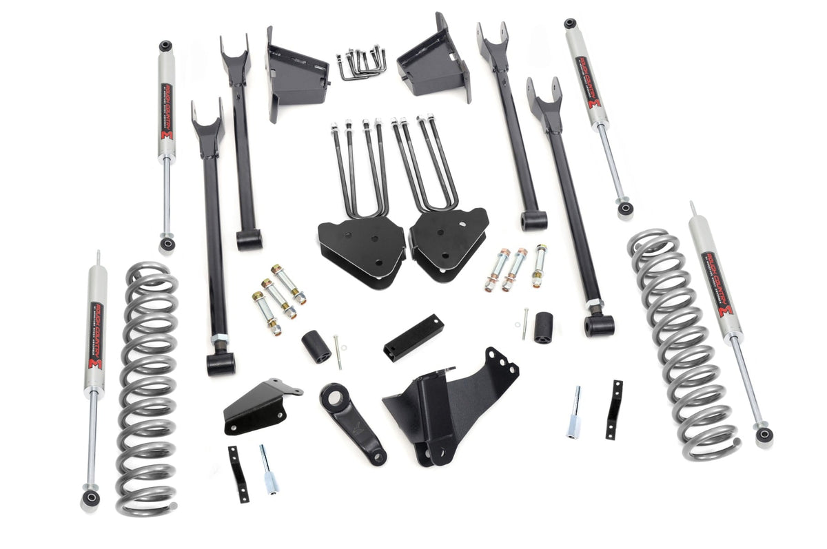 8 Inch Lift Kit 4 Link RR Blocks M1 Ford F-250/F-350 Super Duty (05-07) Rough Country
