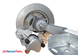 3500 - 3750 lb Torsion Axle w/UFP Hubs & UFP Brakes, V Bend, Available in Multiple Sizes, Available w/ Brakes