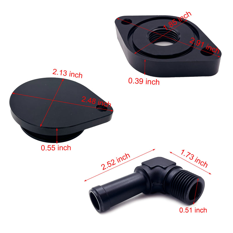 TruckTok 11-23 Ford 6.7L Powerstroke CCV/PCV Reroute/Delete Engine Ventilation Kit (No tube)