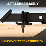 Trucktok 2" Anti-Rattle Hitch Tightener with Rubber Isolator U-Bolt TruckTok