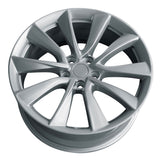 19x8.5" 5x114.3mm Silver Tesla Style Wheels For Model Y S 3