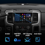 VISION 9” Custom-Fit Car Stereo for Dodge Ram Auto AC 2013-2018