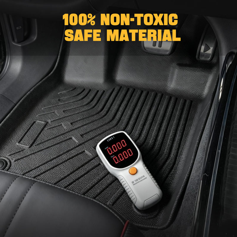 Trucktok Silverado Sierra 2019-2025 1500 & 2020-2025 2500HD 3500HD Crew Cab All-Weather TPE Floor Mats TruckTok
