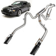1999-2004 Ford Mustang GT 4.6L Catback Exhaust w/ Black Tips Flashark