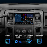 VISION 9” Custom-Fit Car Stereo for Dodge Ram Manual AC 2013-2018