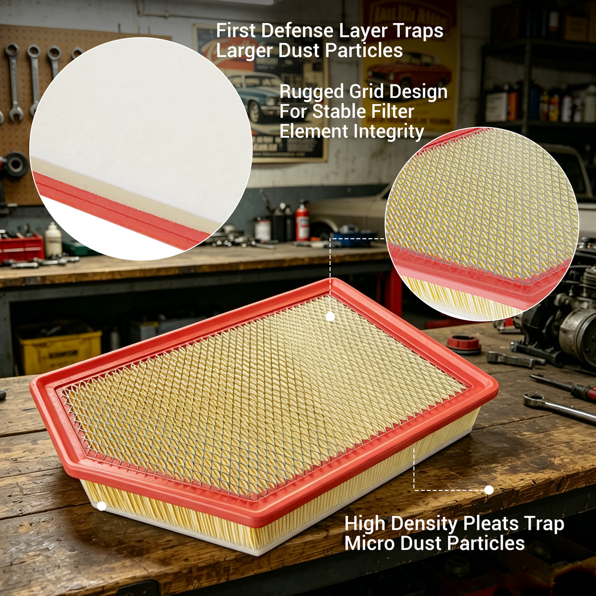 Trucktok 2020-2025 Silverado Sierra 6.6L Duramax Air Filter Replaces A3248C TruckTok