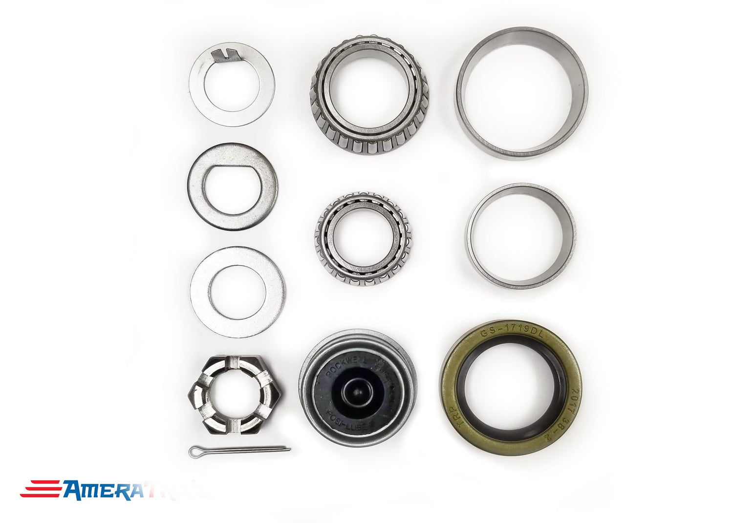 Bearing Kit, Fits Most 5 Lug Hubs / 3500 lb. Axles - Rockwell American