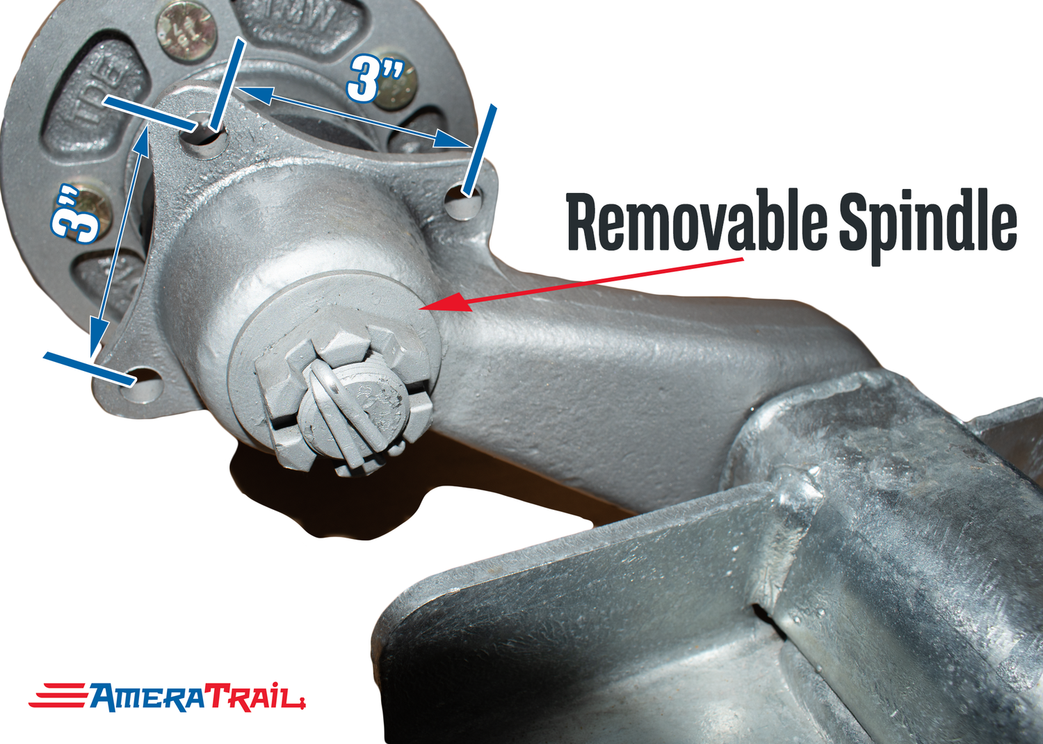 3500 - 3750 lb Torsion Axle w/ Vortex Hubs, V Bend, Available in Multiple Sizes, without brakes.