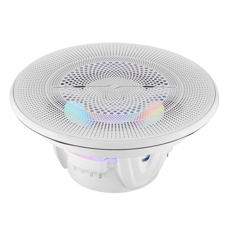 Luxury 6.5” 2-Way Marine Coaxial Speaker with Digital LED Lights and Flush Magnetic Mount Grille | 150W RMS 4-Ohm