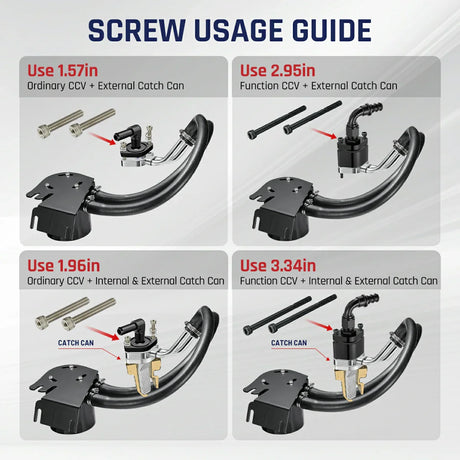 SPELAB Enhanced CCV/PCV Reroute/Delete Engine Ventilation Kit For 11-25 Ford 6.7L Powerstroke