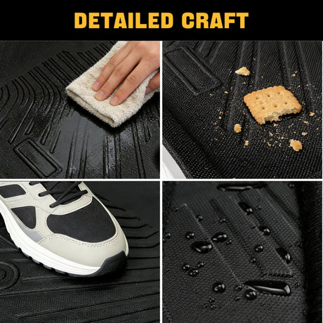 Trucktok Dodge Ram 2002-2008 1500 & 2003-2009 2500 3500 Crew Cab (Quad Cab) All-Weather Floor Mats TruckTok