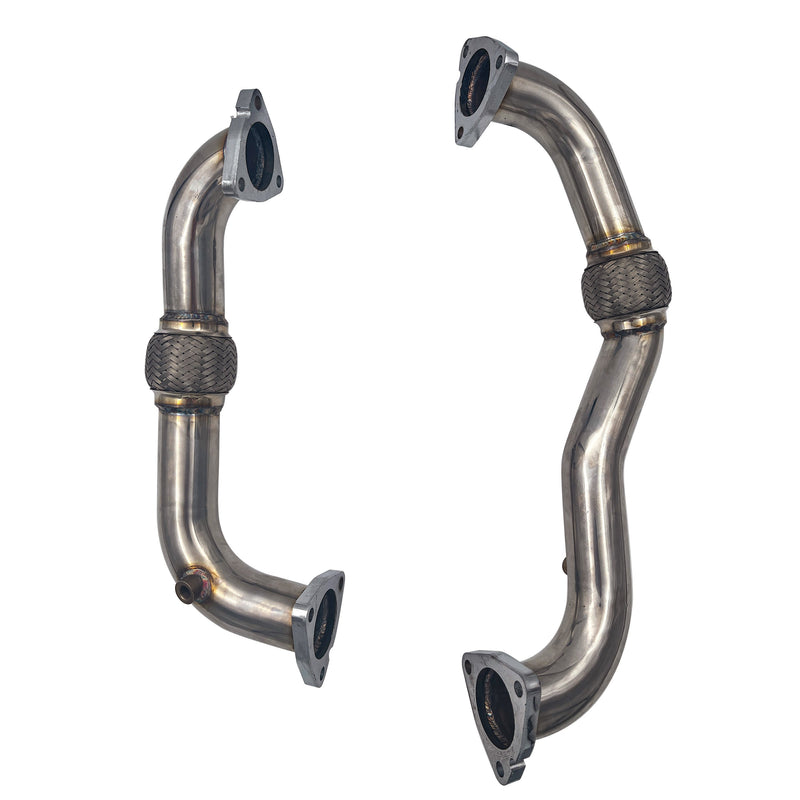 TruckTok 2008-2010 6.4L Ford Powerstork Exhaust Up Pipes & EGR Delete Plates Bypass