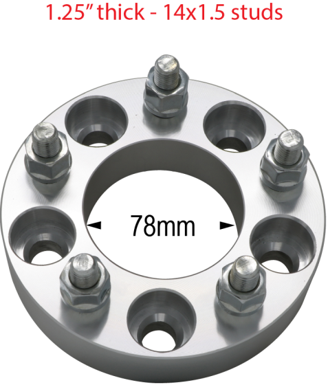 Vehicle: 5 x 5" (127mm) Wheel: 5 x 120mm