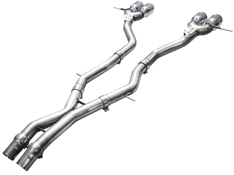 AWE Tuning 23-24 BMW G87 M2 Track Edition Exhaust - Chrome Silver Tips