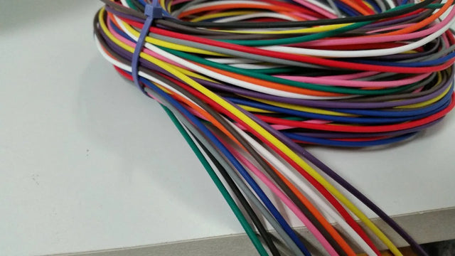 AUTOMOTIVE WIRE - 18 GAUGE GA HIGH TEMP GXL WIRE 11 COLORS - 5' EA U.S.A ACDCWIREANDSUPPLY