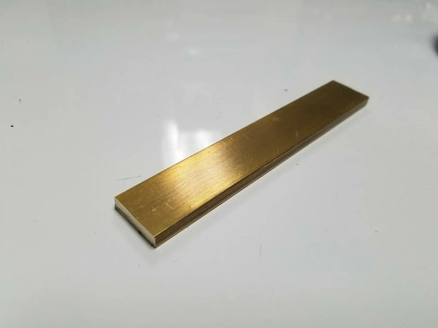 (1) 1/4" x 3/4" C360 BRASS FLAT BAR 6" long Solid .250" Mill Stock H02 USA