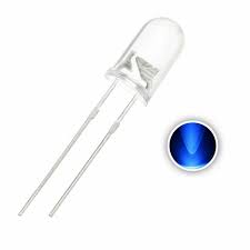 5mm Blue LED  5 volt- 30mA- 300mcd 276-0311 TekShack