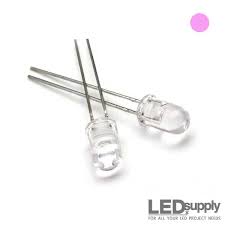 5mm High Brightness Pink LED  2 pack 276-0019 TekShack