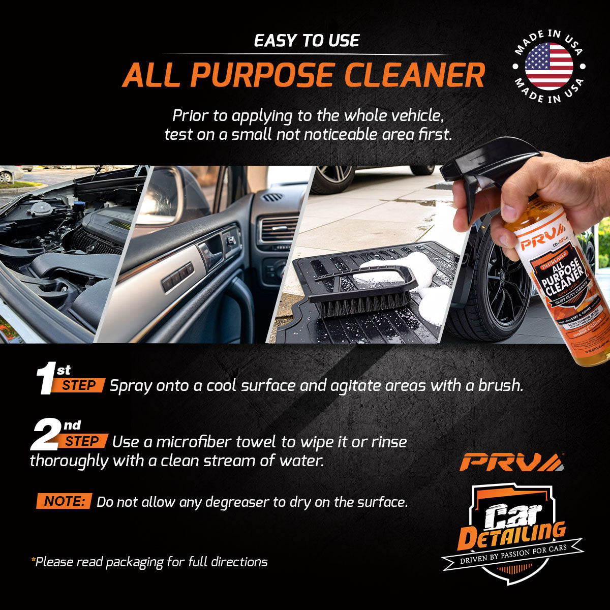All Purpose Cleaner – Degreaser PRV Audio