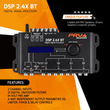 PRV Audio DSP 2.4X BT 4-Channel Bluetooth Digital Signal Processor