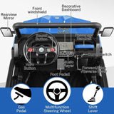 2-Seater 4WD UTV Ride-On Car for Kids with Remote Control, LED Lights, and MP3 Player - 24V 300W