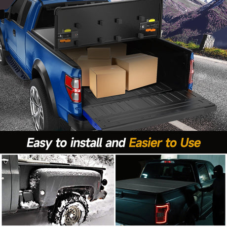 Trucktok 2015-2025 Ford F150 6.5FT Hard Tri-Fold Tonneau Cover Truck Bed Pickup TruckTok