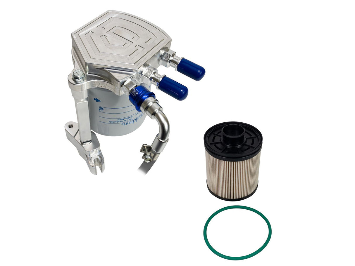 S&S Diesel 6.7F17-LPK Billet Fuel Filter Housing Replacement, Leak Prevention Kit, 2017-2026 Ford 6.7L Powerstroke S&S Diesel