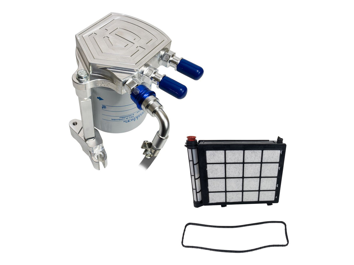 S&S Diesel 6.7F17-LPK Billet Fuel Filter Housing Replacement, Leak Prevention Kit, 2017-2026 Ford 6.7L Powerstroke S&S Diesel