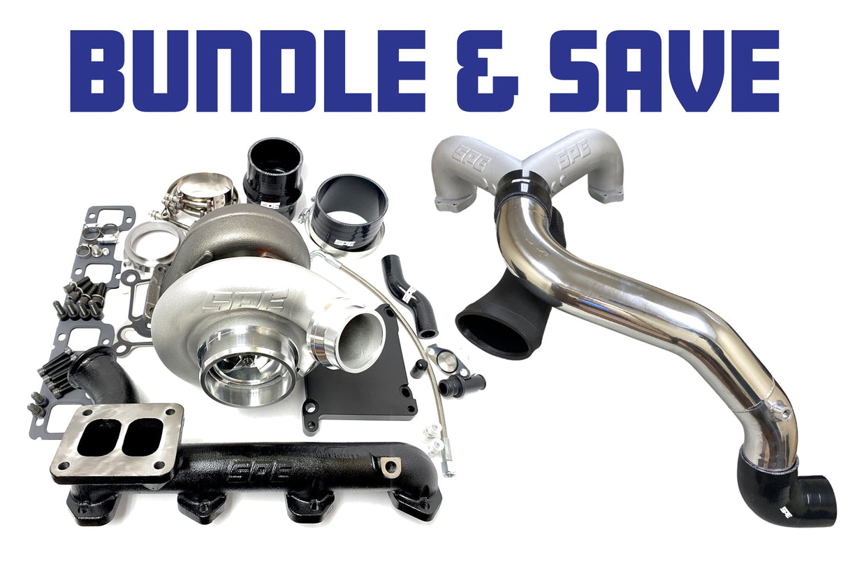 SPE Motorsport 2020+ 6.7L Powerstroke Emperor Turbo & Intake Piping Kit Ultimate Turbo System Bundle