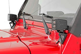 Light Mounts Lower Windshield Jeep Wrangler TJ (97-06)/Wrangler Unlimited (04-06) Rough Country