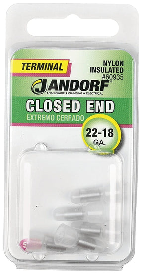 Connector, 22 to 18 AWG Wire, Nylon Insulation, Copper Contact, Clear #60960 Jandorf