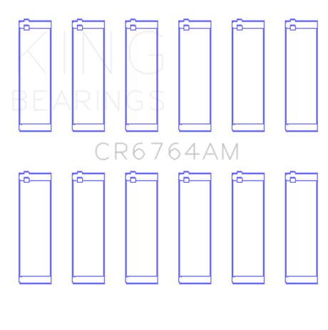 King Engine Bearings VW AES/AUE/ABV (Size +.25) Connecting Rod Bearing Set