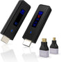 Wireless HDMI Transmitter & Receiver Kit – 360FT/110M HDMI Extender, 4K Decode, 1080P@60Hz Output, LED Display, 2.4G/5.8G Plug & Play Streaming for Laptop, PC, TV Box, Monitor & Projector TekShack