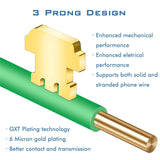 RJ11/RJ12 Telephone Plugs Modular Connector 6-Pin TekShack