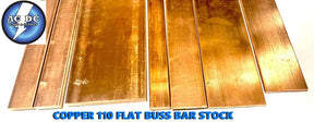 Copper 110 Flat BUSS Bar Stock - YOU CHOOSE THE SIZE- 1/8", 1/4",3/8", 3/16" ACDC WIRE AND SUPPLY