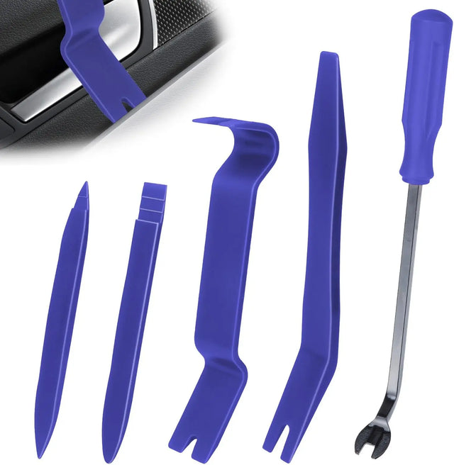 BFXM 5 Pcs Auto Trim Removal Tool Kit BFXM-TRTK-Blue1 1 Set