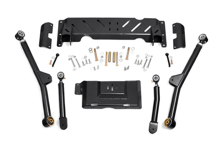 Long Arm Upgrade Kit 4-6 Inch Lift NP242 Transfer Case Jeep Cherokee XJ (84-01)/Comanche MJ (86-92) Rough Country