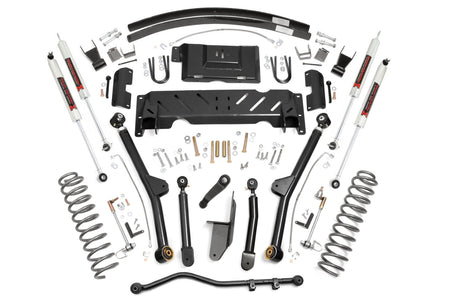 4.5 Inch Lift Kit Long Arm AAL NP242 M1 Jeep Cherokee XJ 4WD (84-01) Rough Country