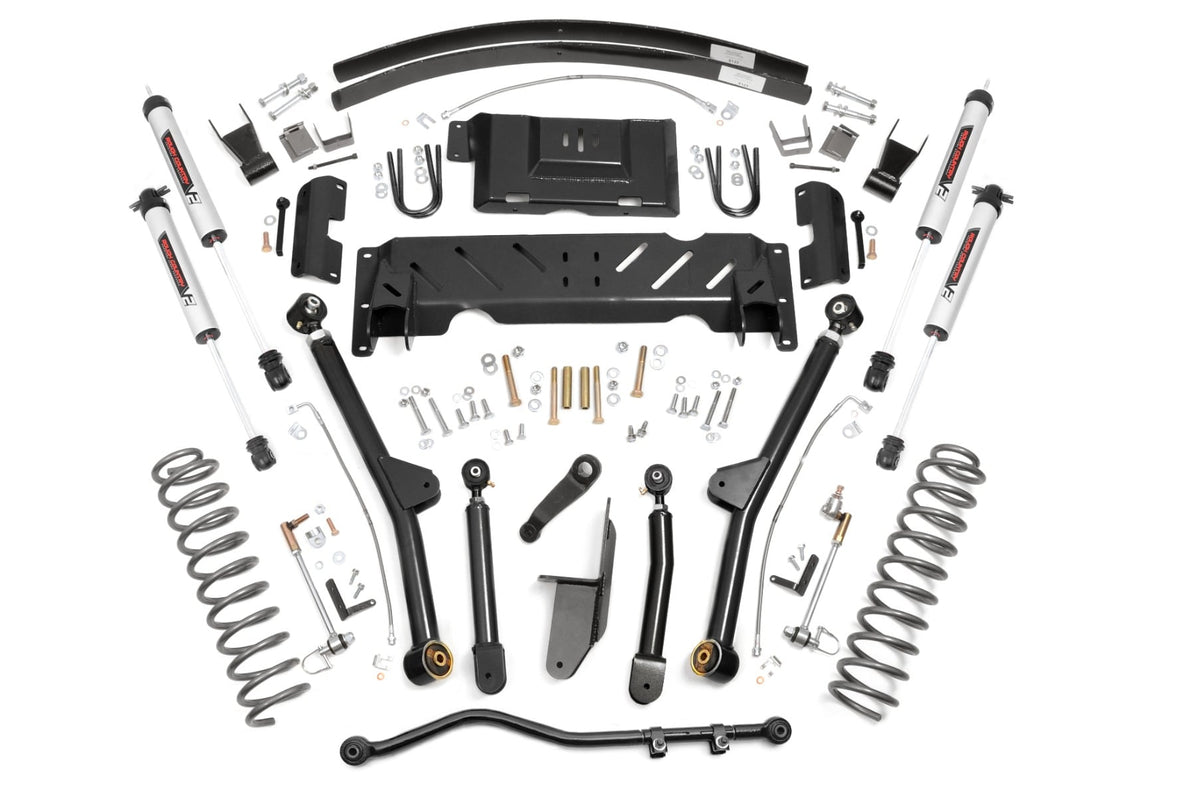 4.5 Inch Lift Kit Long Arm AAL NP242 V2 Jeep Cherokee XJ 4WD (84-01) Rough Country