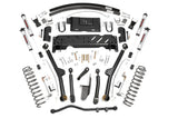 4.5 Inch Lift Kit Long Arm AAL NP242 V2 Jeep Cherokee XJ 4WD (84-01) Rough Country