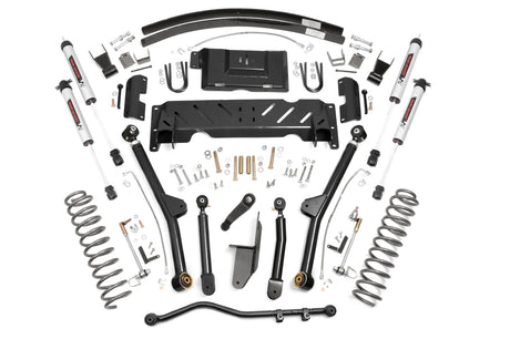 4.5 Inch Lift Kit Long Arm AAL NP242 V2 Jeep Cherokee XJ 4WD (84-01) Rough Country