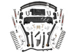 4.5 Inch Lift Kit Long Arm RR Leafs NP242 Jeep Cherokee XJ 4WD (84-01) Rough Country