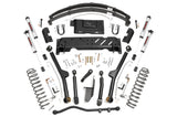 4.5 Inch Lift Kit Long Arm RR Leafs NP242 V2 Jeep Cherokee XJ (84-01) Rough Country