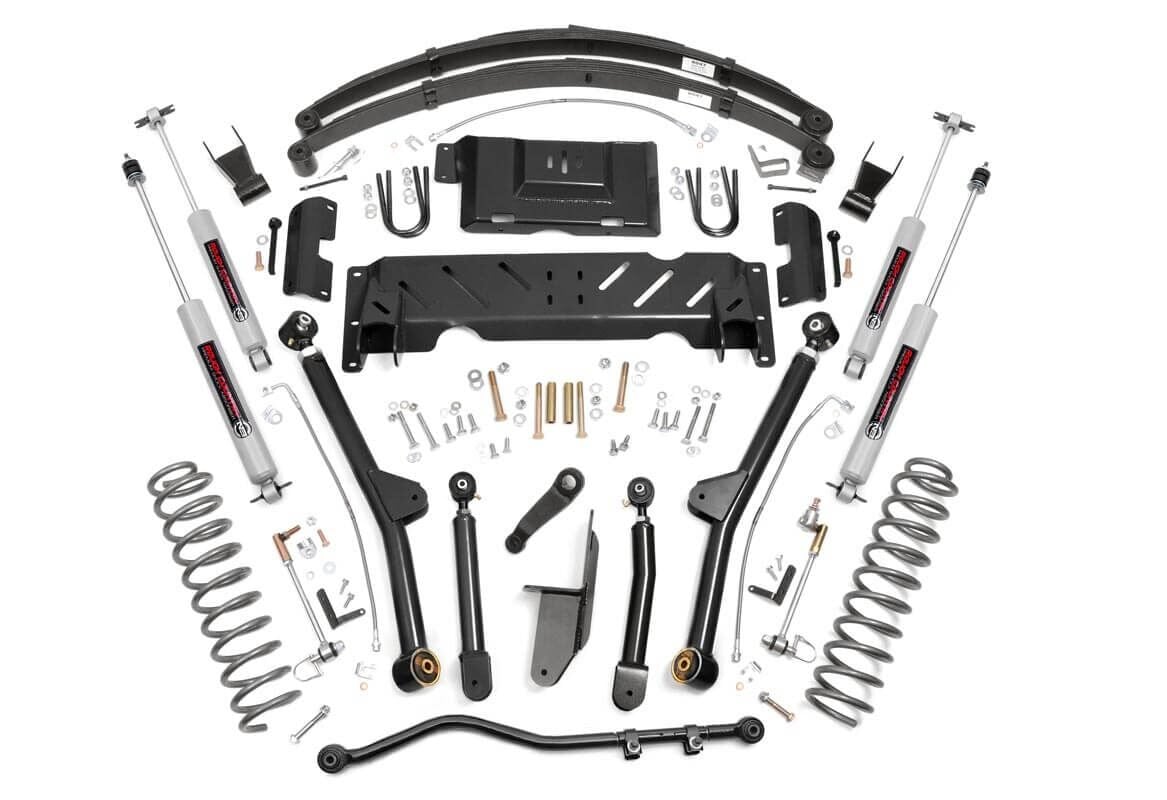 6.5 Inch Lift Kit Long Arm NP242 Jeep Cherokee XJ 4WD (1984-2001) Rough Country