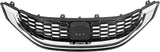 Honeycomb Front Grille Replacement Compatible with 2013-2015 Honda Civic Sedan