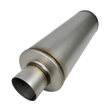Aluminized 8" Round Fiberglass Packed Muffler Mel's Manufacturing