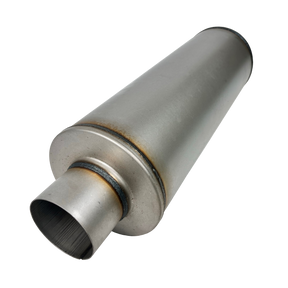 Aluminized 8" Round Fiberglass Packed Muffler Mel's Manufacturing