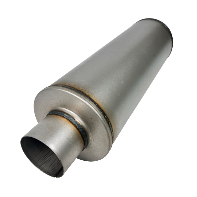 Aluminized 8" Round Fiberglass Packed Muffler Mel's Manufacturing