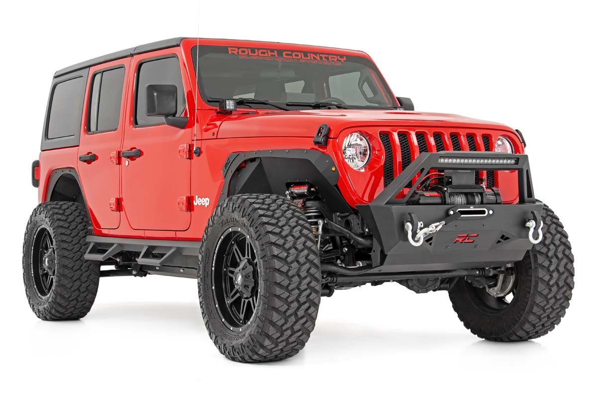 4 Inch Long Arm Suspension Lift Kit w/Vertex Shocks 18-20 Wrangler JL 4 Door Rough Country