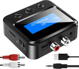 Bluetooth Transmitter Receiver – RCA, AUX, LCD, 33ft Range TekShack